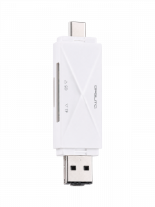 Орбита OT-PCR16 Белый картридер OTG (TF, SD, microUSB, Type-C)